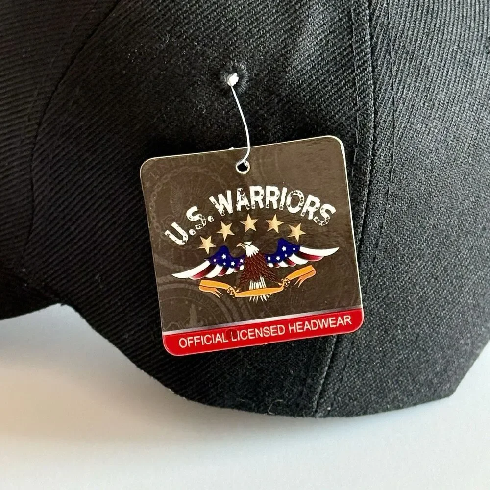 US Warriors POW-MIA You Are Not Forgotten Embroidered Shadow Black Cap NEW w/Tag